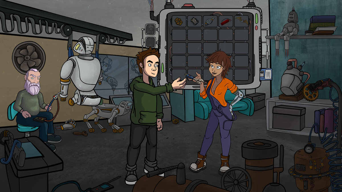 Мастерская где работает главный герой - так она выглядит сейчас