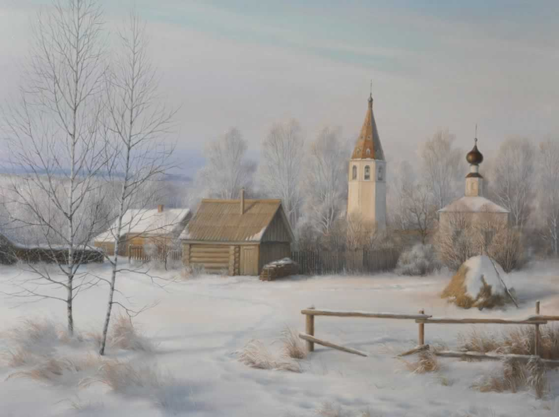 Т.А. Широкова. Село Любец (фрагмент).