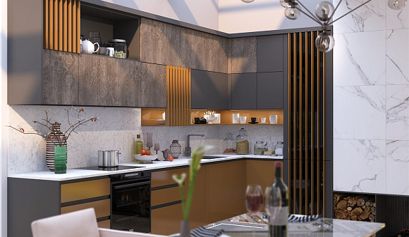 Кухня "ГАЛА" от мебельной фабрики АНОНС 