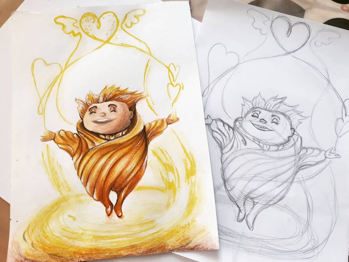 Сэнди песочный человек из мультфильма "хранители снов" идея была взята из pinterest, так как я пересматривала этот мультфильм и этот персонаж является моим самым любимым,  дорабатывала  я  его по своему, так как пример меня до конца не устраивал. Смысл заключается в том , что хранитель общается через символы создаваемые золотым песком. И тут можно было бы изобразить и лошадок из мультфильма и бабочек и другие интересные фигурки.  РИСУЙТЕ, ФАНТАЗИРУЙТЕ ! 