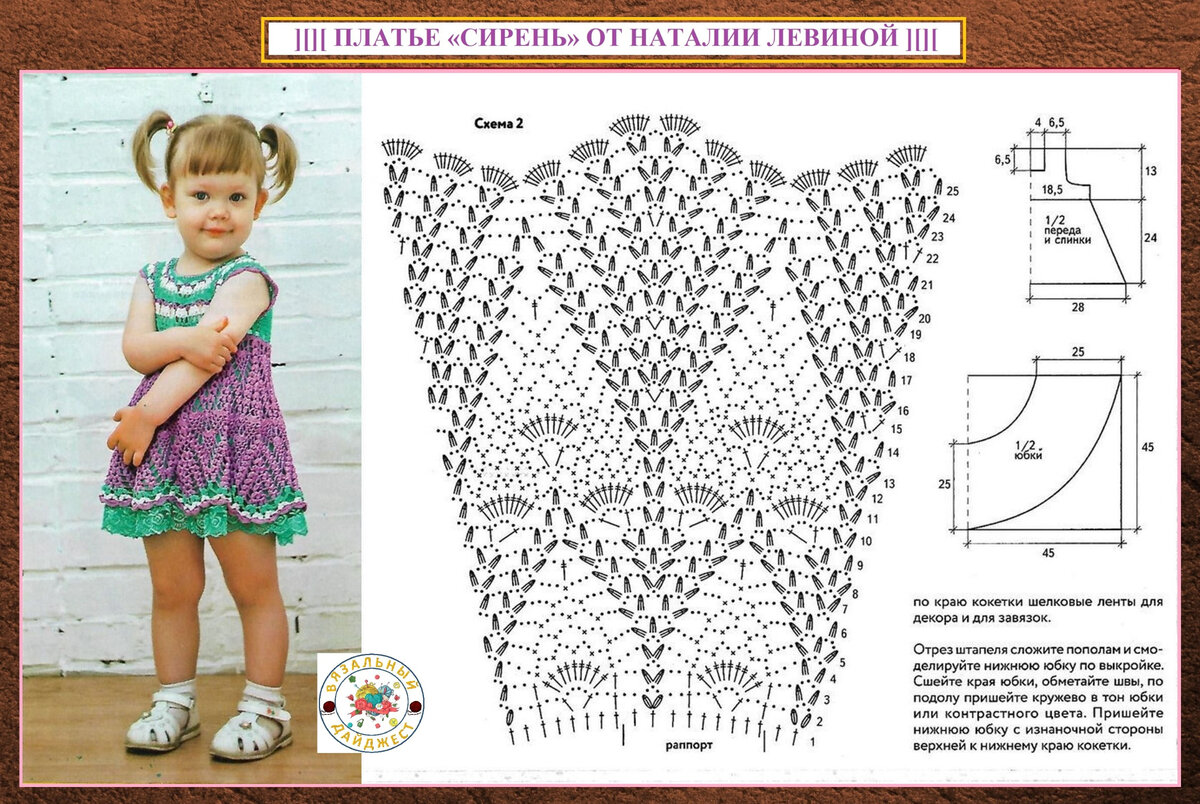 Вяжем спицами юбки для девочек с описанием и схемами