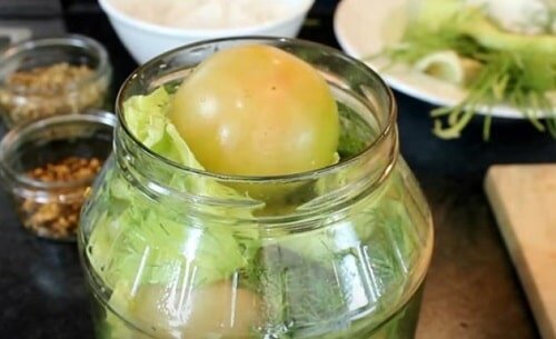 маринованные зеленые помидоры на зиму в литровых банках рецепты | Дзен