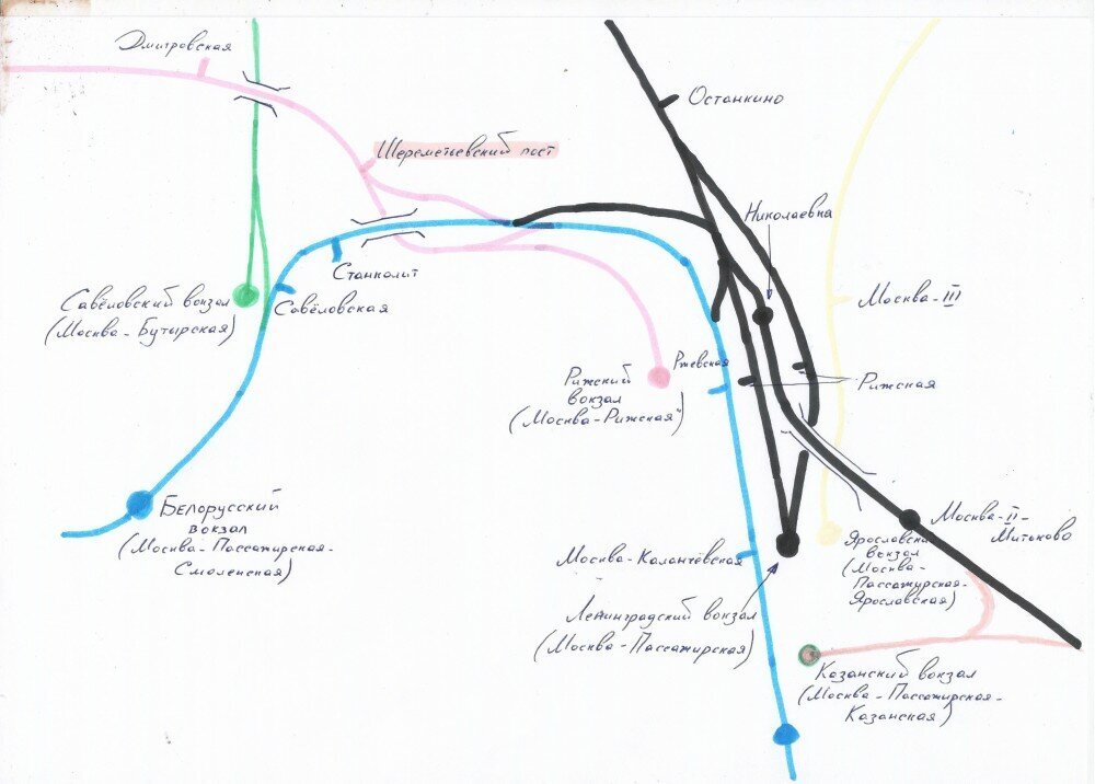 Схема Алексеевской ветви, взято из открытых источников.