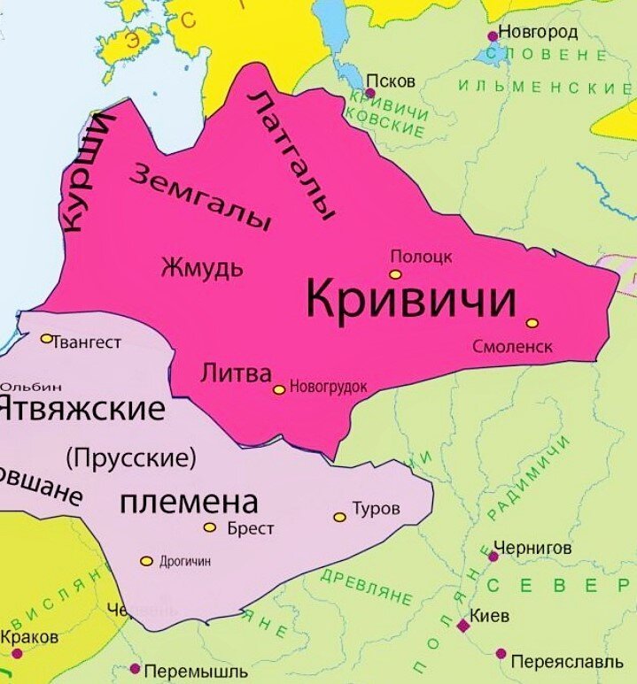 Карта восточной европы 9 век