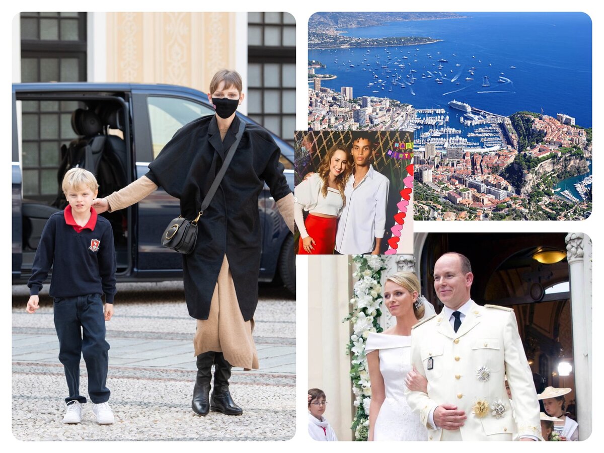 В Монако все вместе, кроме Шарлин… фотоколлаж автора 