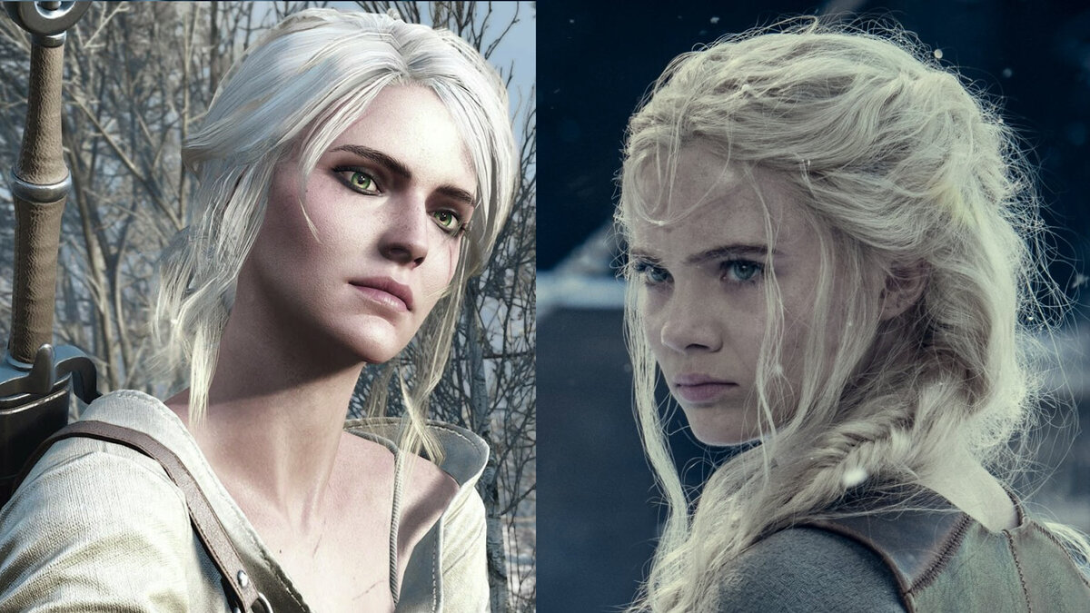 Я намеренно выбирал фотографии только с хорошими ракурсами героев, чтобы подчеркнуть положительные стороны их внешности. Героиня сериала совпала с описанием из книг Анджея Сапковского на твердую 4ку. Хотя на мой взгляд игровая Цири более симпатична.