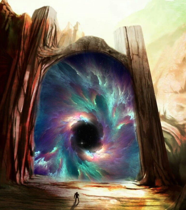 Параллельная реальность. Врата в другое измерение. Параллельные миры дзен. Люди тянутся друк к другу. Параллельные миры дзен.