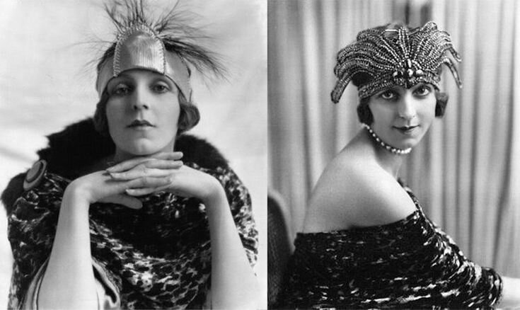 Жанна Пакен. Фотография слева сделана в 1909 году.