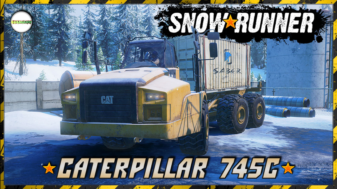 SNOWRUNNER - CATERPILLAR 745C ДЛЯ ЧЕГО?. ГОРНАЯ РЕКА. АЛЯСКА.