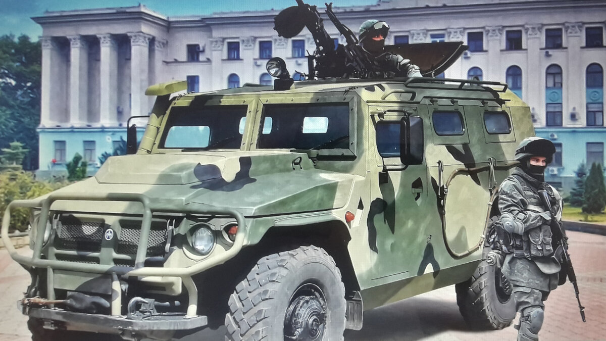  Боевая масса - 5,3 т (ГАЗ) Компоновочная схема - переднемоторная, полноприводная Экипаж - 2 чел. Десант - 4-6 чел. Размеры Длина корпуса - 4610 мм Ширина - 2200 мм Высота - 2000 мм База - 3000 мм. Колея - 1840 мм (при размерности шин - 335/80 R20) Клиренс - 400 мм. Тип брони - 3-й класс баллистической защиты.