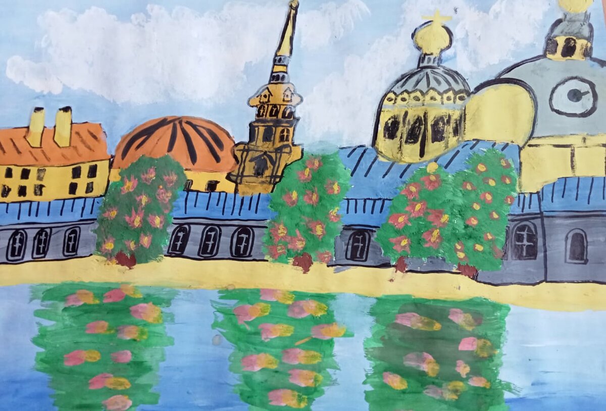 1. Александра Остапенко. Изостудия "Акварель". Омская область, р.п. Крутинка. Живопись. Младшая группа. Руководитель Алена Пастухова. «Город Петра" Диплом 2 степени.