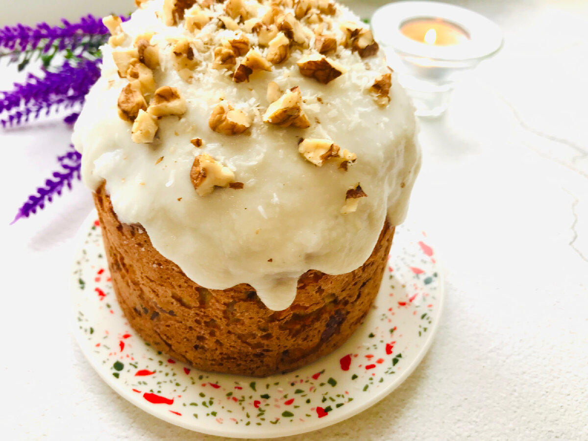 ПП Кулич на пасху без дрожжей, сахара и белой муки! Вкусно, просто и  полезно! | Волшебная Кулинария | Дзен