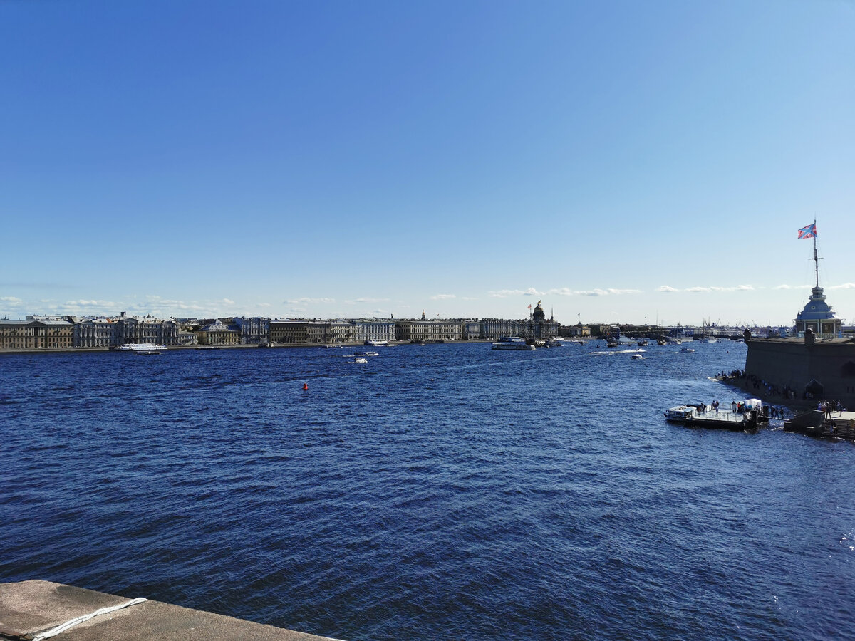 Панорама на Неву, Петропавловская крепость, Санкт-Петербург