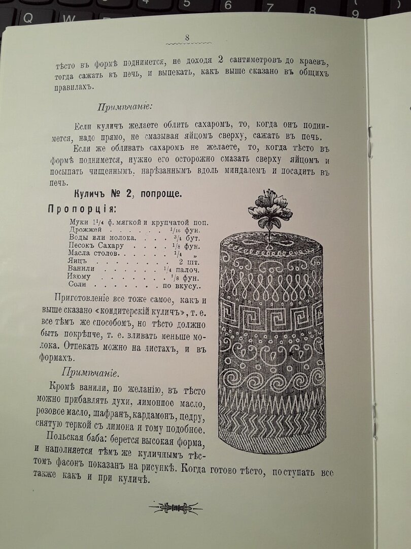 Приготовление кулича и пасхи по дореволюционному рецепту. Листаю репринтное  издание | Уроки изящной словесности | Дзен