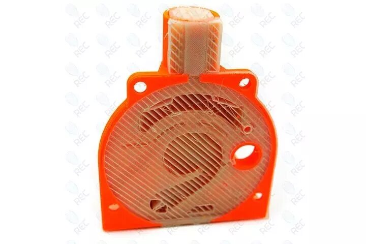 Пример 3D-печатного изделия с поддержками из REC PVA