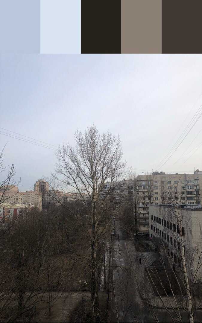 вид из моего окна в марте-апреле месяце