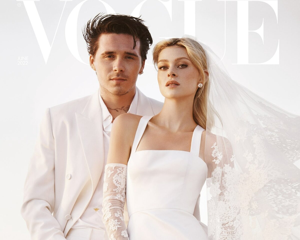Бруклин Бекхэм и Никола Пельтц / кадры Vogue 