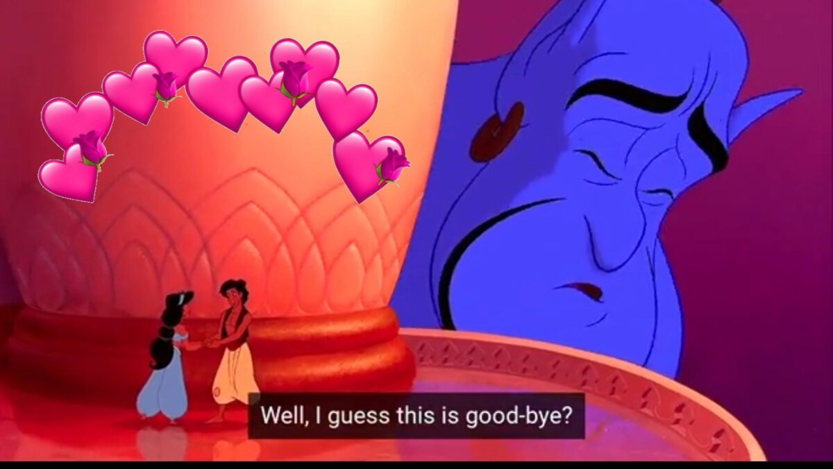 Завершающий момент из мульта "Алладин"