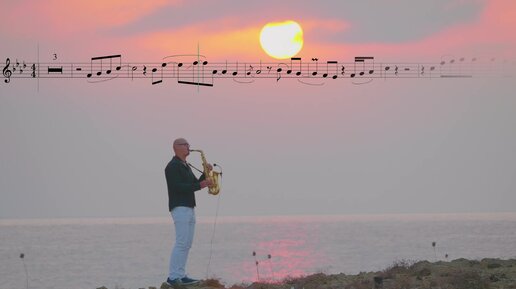 Звуки Саксофона И Романтическая Музыка - "Lonely Saxophone" (Ноты.