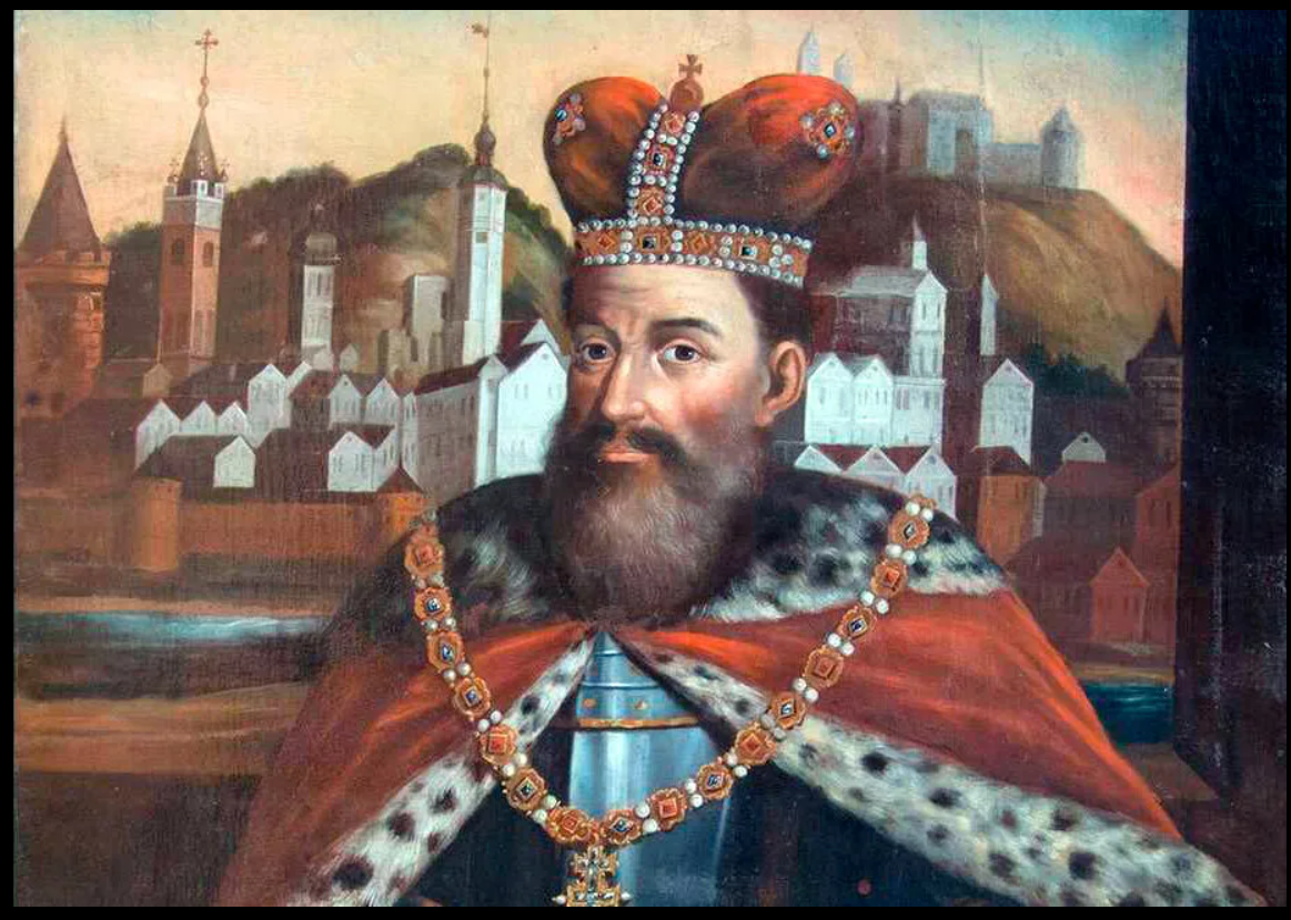 Даниил Галицкий, киевский князь, который  в 1253 году трусливо и предательски сбежал в Европу принял от Папы Римского католичество и королевский титул. От Галицкого и призошли галичане (Западная Украина)