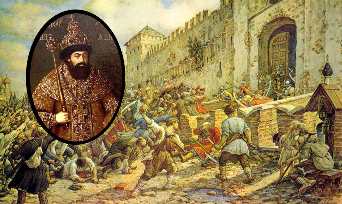 Картина алексея михайловича. Соляной бунт. Возвращение царя с сыном в Москву 1655 года.