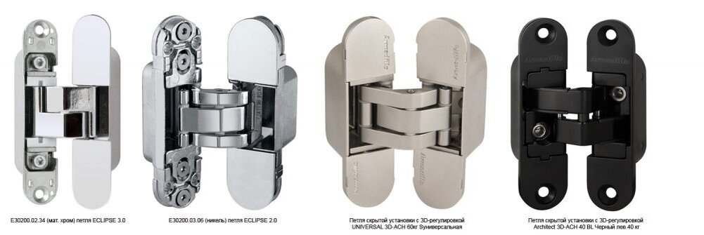                                                      виды скрытых петель