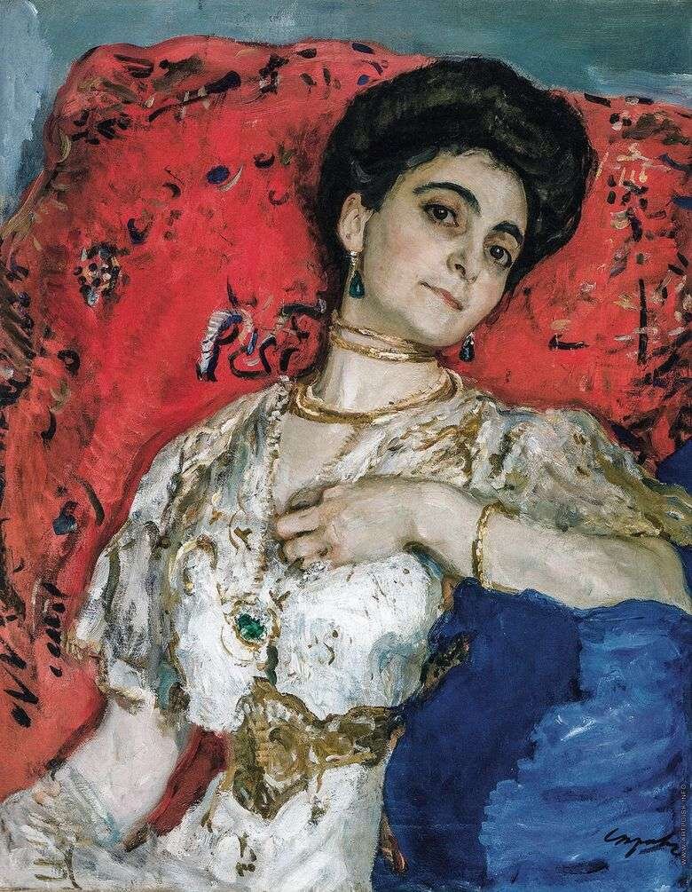 Валентин Серов «Портрет М. Акимовой» 1908 г. 