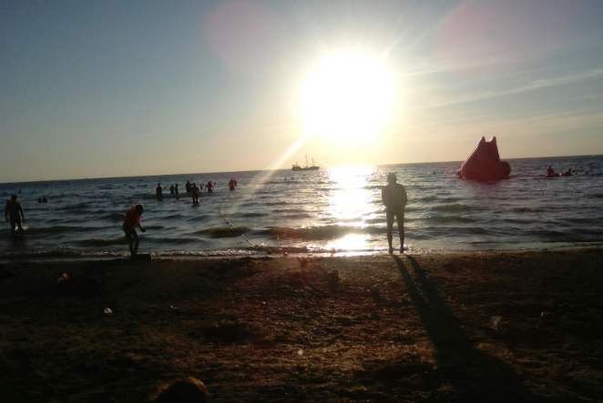 Пляж в Анапе.