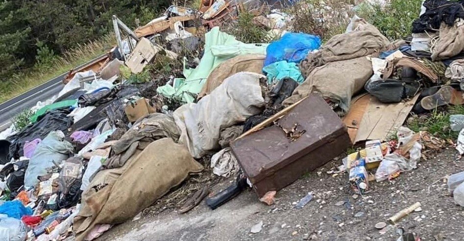    Гору мусора заметили местные жители в начале октября рядом с детским лагерем «Александровка» Арина Полтанова