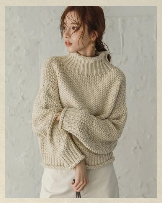 Модные пуловеры крупной вязки » Схемы спицами и крючком