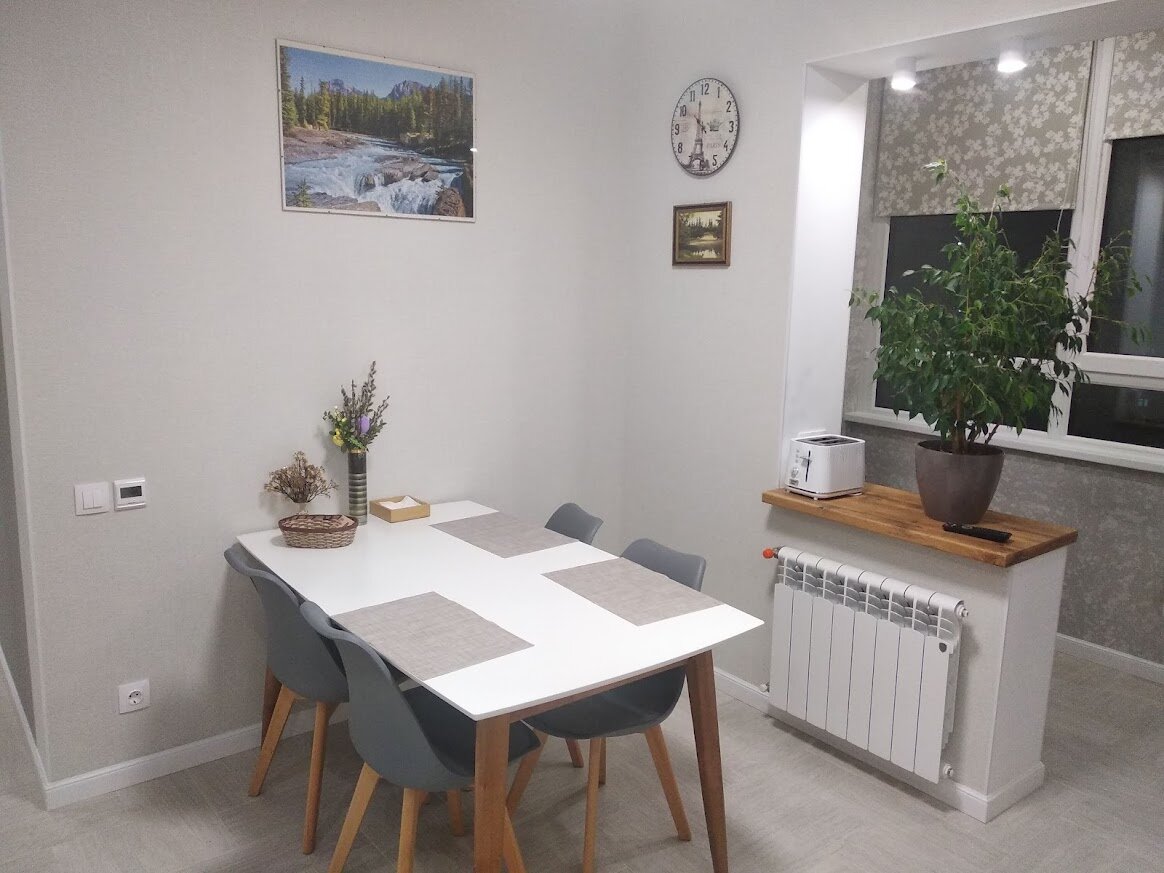 Кухня с присоединенной лоджией