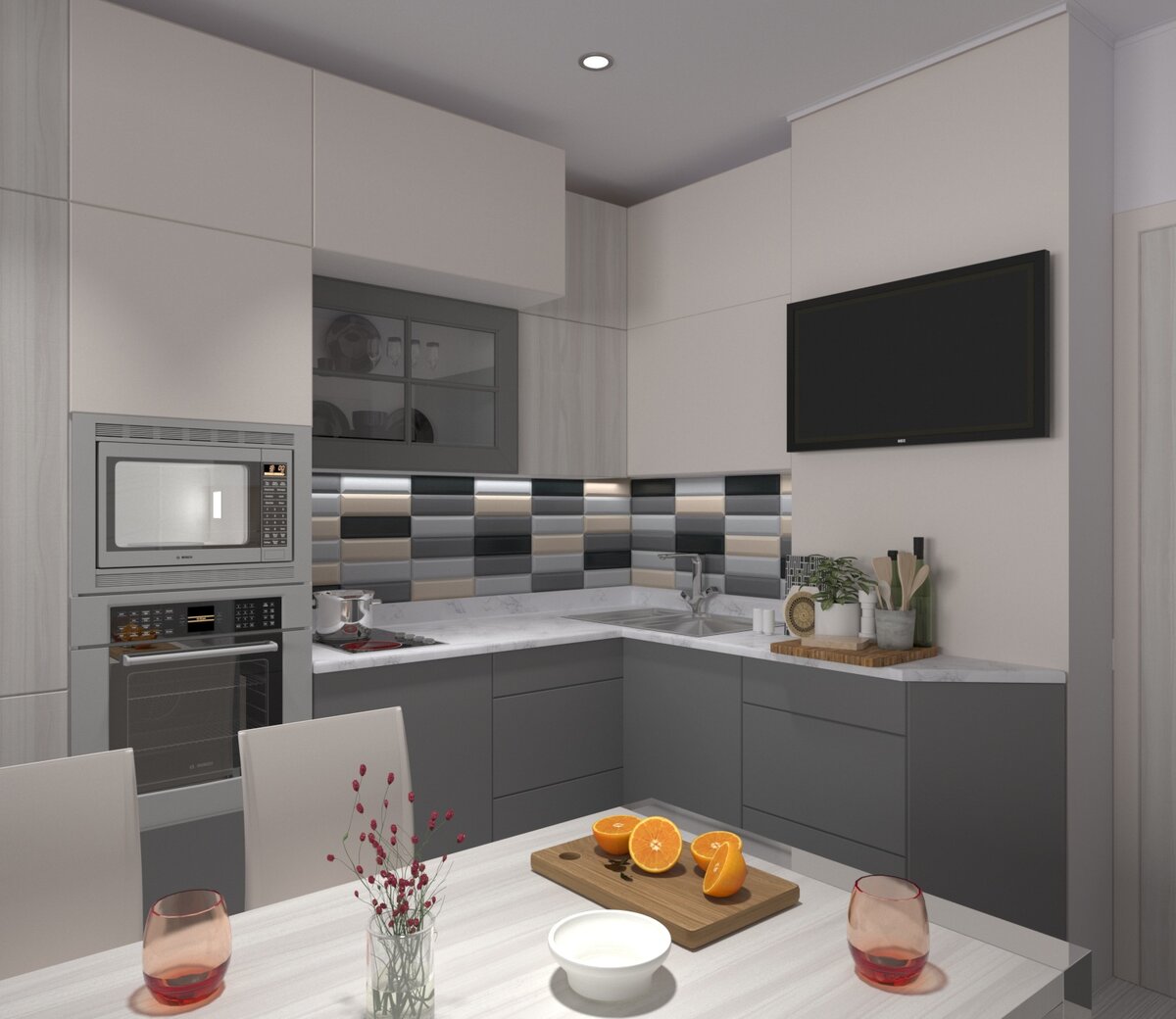 Финальный вариант кухни (дальше версии  -->)