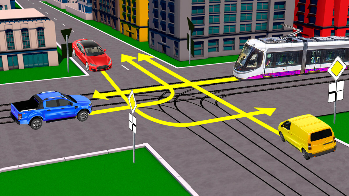 В какой последовательности проедут этот перекресток наши транспортные  средства? | Клуб Дорог | Дзен