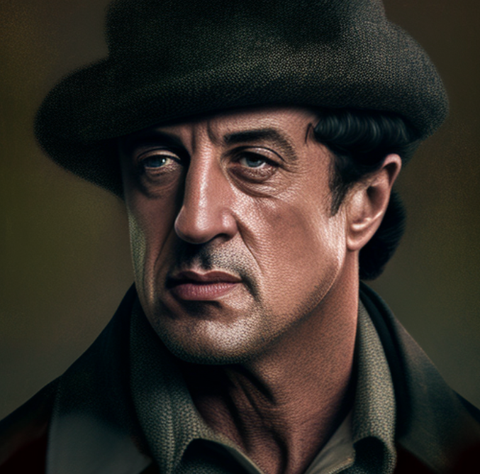 Sylvester Stallone. AI. 