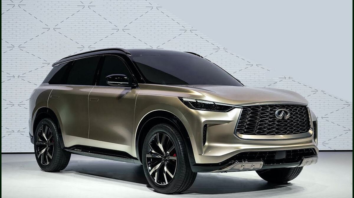  Infiniti QX60 2022 года – завоевать симпатии американцев.Стоимость  $45-55 тысяч долларов. Комплектации Autograph предусматриваются два капитанских кресла второго ряда, а передние  сиденья с 8 видами различных регулировок, а также с вентиляцией, обогревом и массажем.Стандартное оснащение есть двухзонный автоматический климат-контроль,если раскошелиться можно заменить на трехконтурную систему с дополнительным очистителем нагнетаемого в салон воздуха..