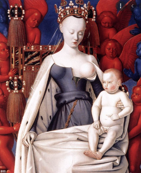 Жан Фуке "Богоматерь с младенцем" около 1450, Королевский музей изящных искусств, Антверпен