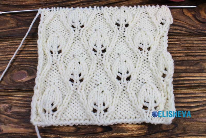 Мелкие листочки в ромбах - подойдет  и для крупных, и для небольших изделий. Источник на фото.