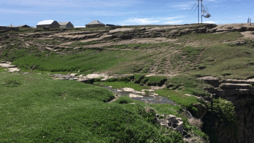 Водопад, который мы приняли за Тобот. Долго смеялись, когда увидели настоящий водопад