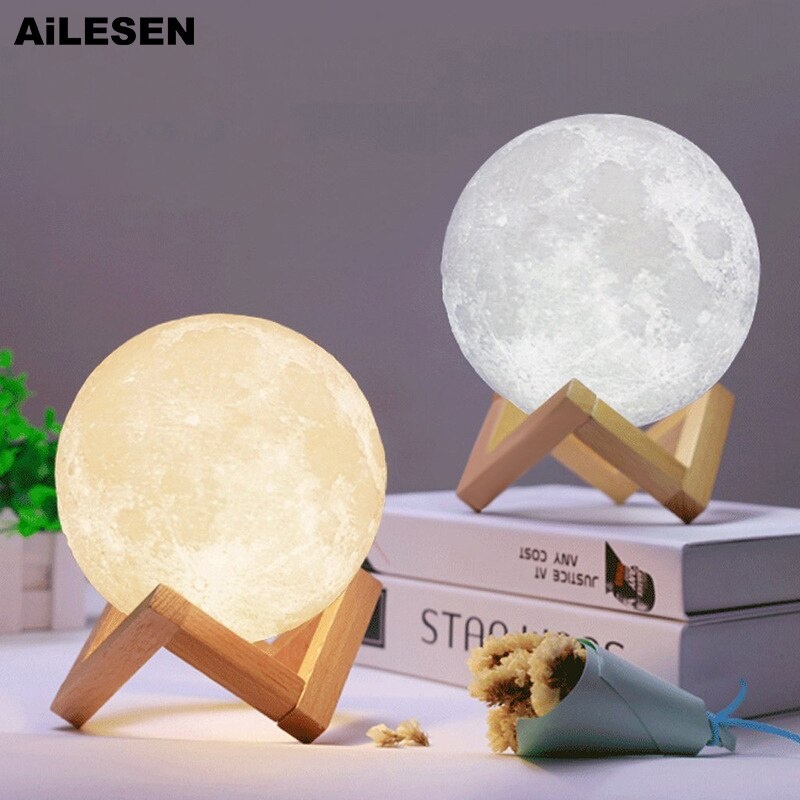 Ночник луна moon lamp 12 см