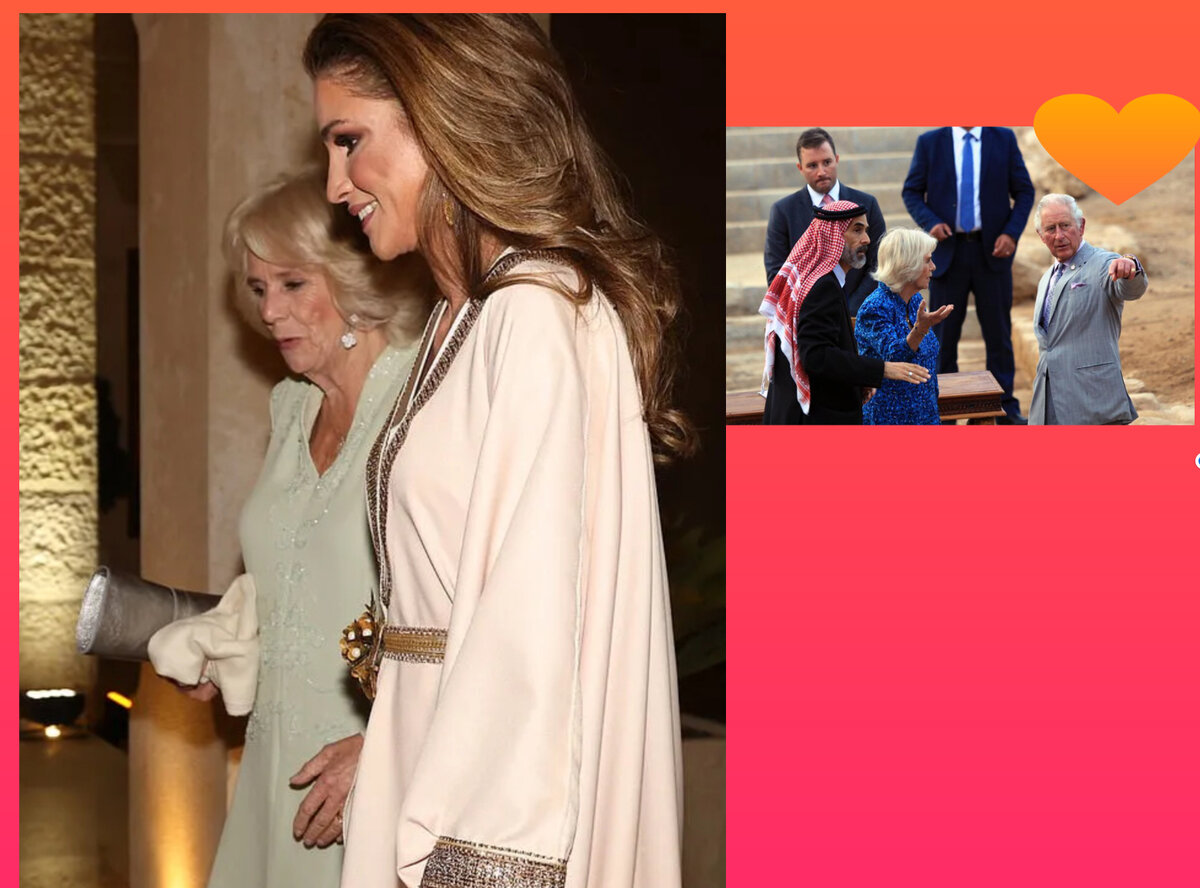 герцогиня Корнуолльская и королева Рания