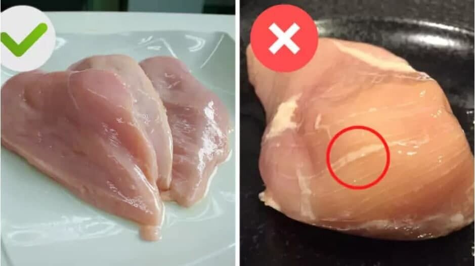 Признаки качественного и испорченного филе. Источник: Фото издания Pysznosci