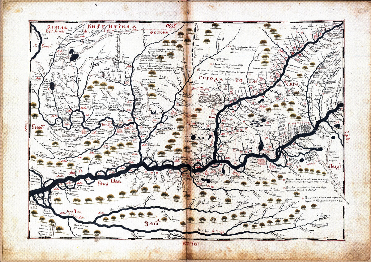 Карта 1701 года