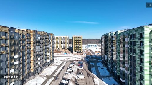 ЖК «Цветочные поляны» в Новой Москве - аэросъемка Новострой-М