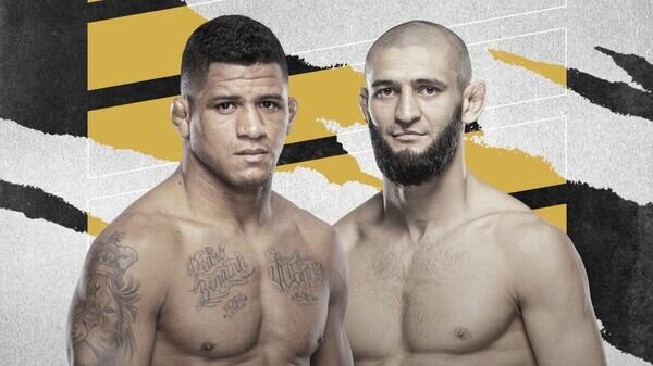    Афиша боя Бернса против Чимаева© UFC Russia