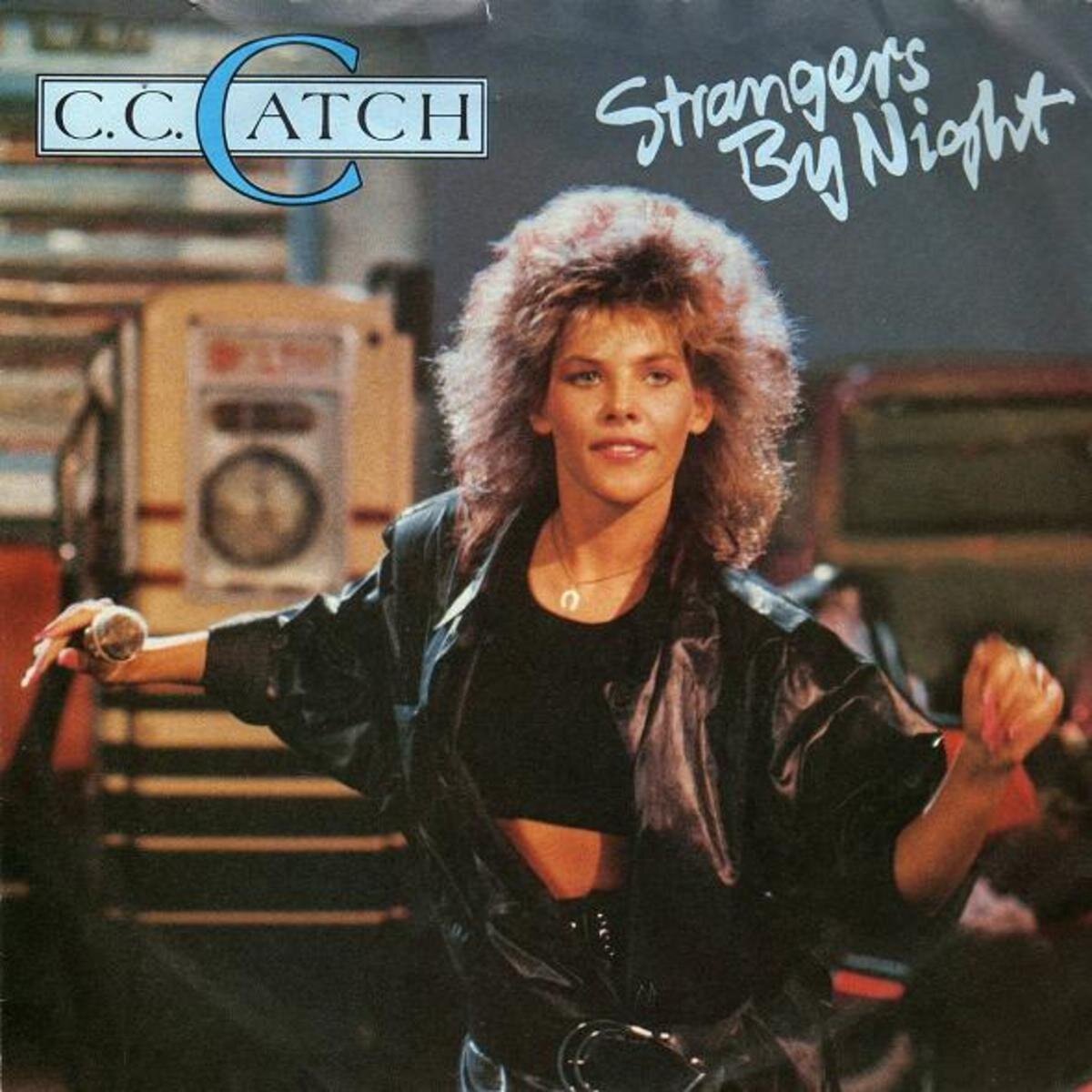Обложка сингла "Strangers By Night" - третий сингл с дебютного альбома немецкой певицы C.C. Catch