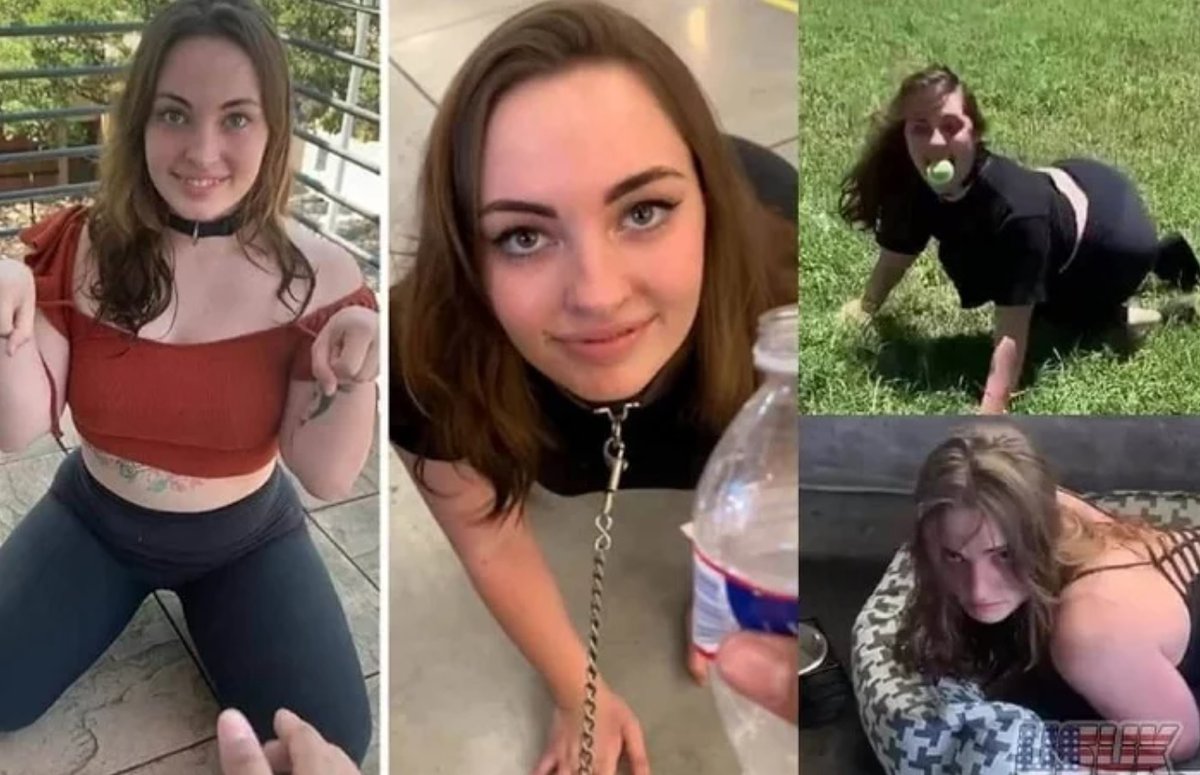 Дженна Филлипс в образе щенка