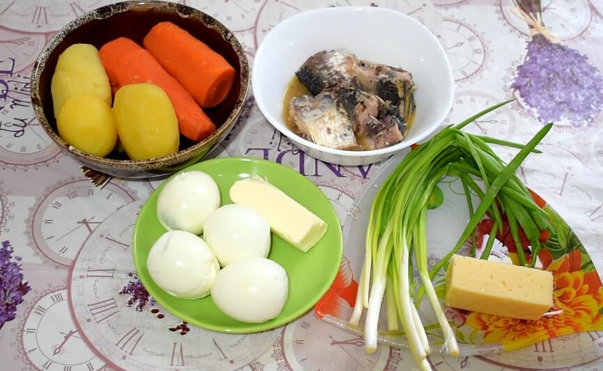 Салат Мимоза, классический рецепт. 