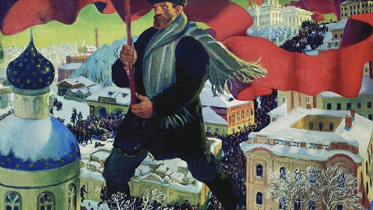 Б.М.Кустодиев, Большевик, 1920