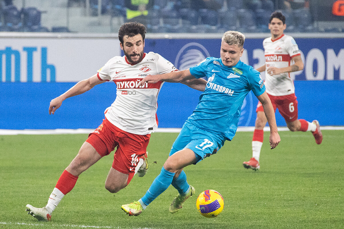 Эпизод матча "Зенит" - "Спартак". Фото - РПЛ.