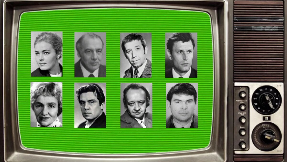 Людмила Чурсина, Геннадий Воропаев, Борислав Брондуков, Анатолий Барчук, Мария Капнист, Владимир Волков, Лев Перфилов, Анатолий Юрченко. Фото из открытых источников.